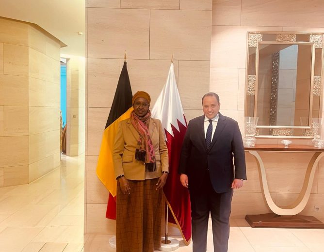 Ambassador Khadija Ossoble Ali Meets with Qatar’s Ambassador